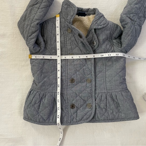 Baby Gap Quilted chambray with Sherpa lining. Toddler girl size 4 - Picture 6 of 9